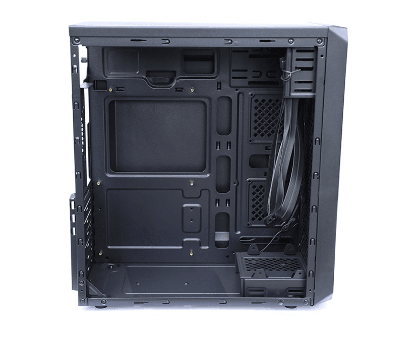 Factor de forma: Midi-Tower Tarjetas madre soportadas: ATX Cantidad de puertos USB 2.0: 2 Cantidad de puertos USB 3.0: 2 Fuente de alimentación incluida:  Disco duro soportado: 3.5&#8243;, 2.5&#8243; Ventiladores frontales instalados: 1x 120 mm Ventiladores traseros instalados: