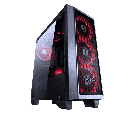 Gabinete Yeyian Blade 2101 con Ventana LED Rojo, Midi-Tower, ATX/Micro-ATX, USB 2.0/3.1, sin Fuente, Negro