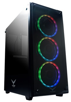 Gabinete Gaming Naceb Technology PLAYER Crystal Case NA-0603 - Full ATX, Negro