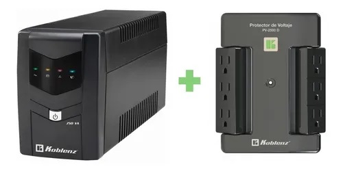 Combo No Break KOBLENZ 7516 - 750 VA, 450 W, Negro