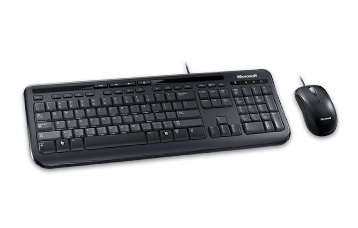 Kit de Teclado y Mouse MICROSOFT WIRED DESKTOP 600 USB - Negro, 400 DPI