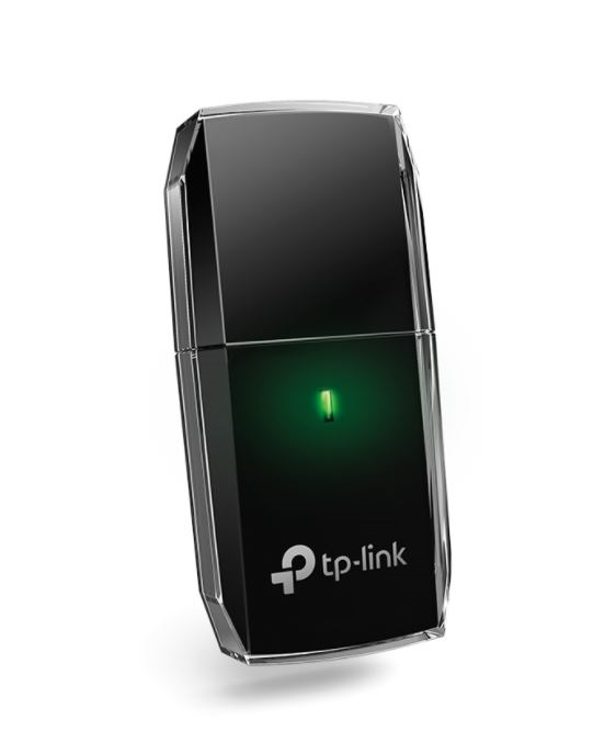 Adaptador USB  TP-LINK Archer T2U - USB, 600 Mbit/s, 2.4 - 5, Negro