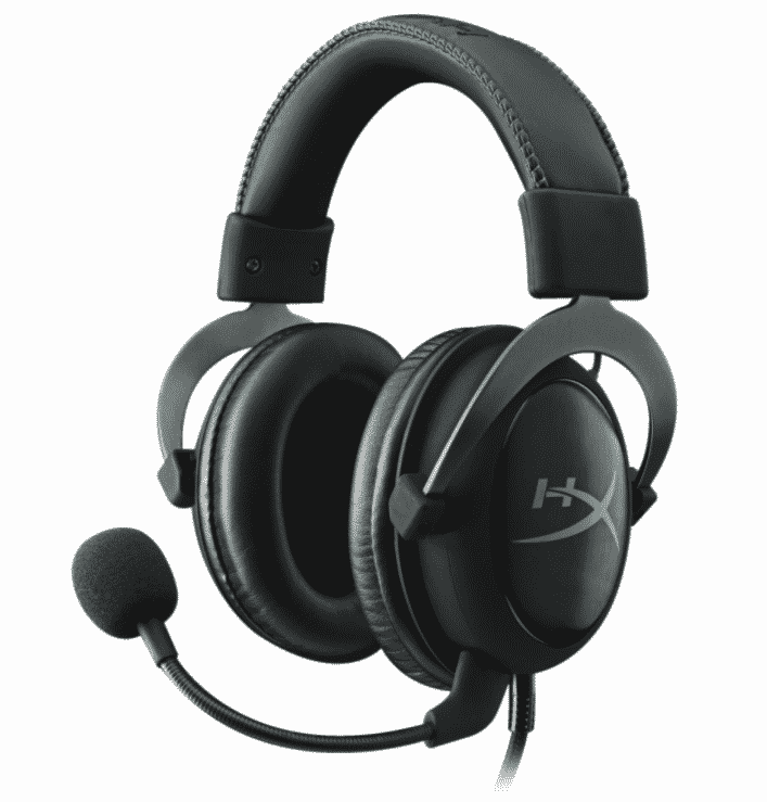HyperX Audífonos Gamer Cloud II Gun Metal Surround 7.1, Alámbrico, 1 Metro + 2 Metros de Extensión, 3.5mm, Negro