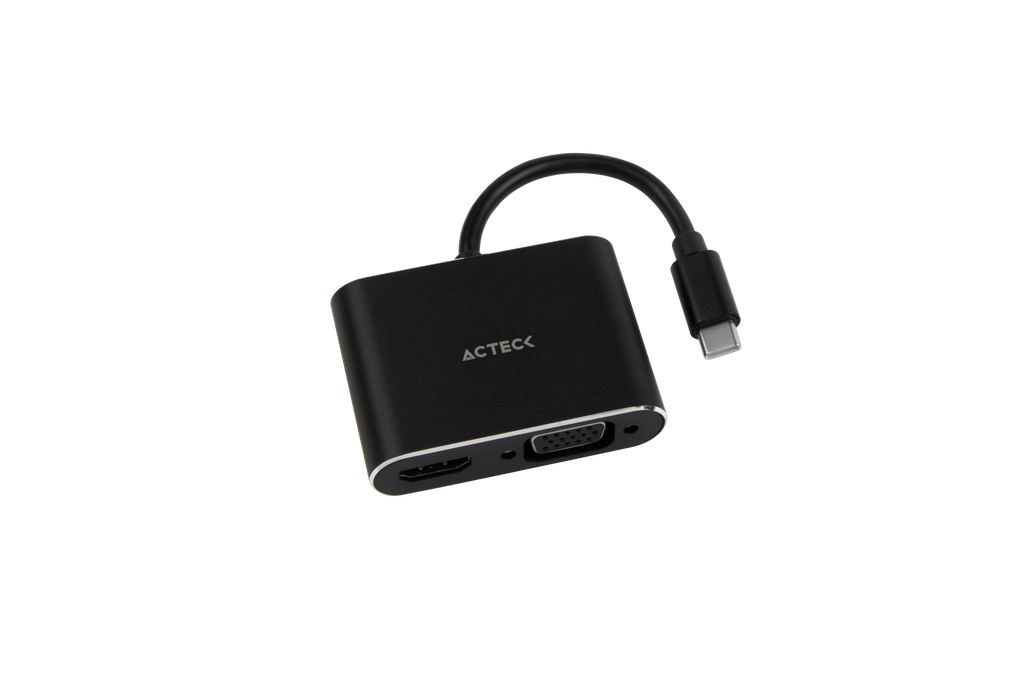 Adaptador USB-C a HDMI + VGA Shift Plus AV420 Acteck -