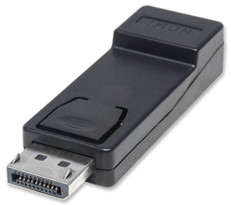 Adaptador Displayport a HDMI MANHATTAN 151993 - Negro, DisplayPort, HDMI