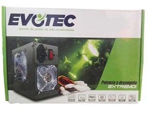 Fuente                                                                                                                                                                                                                                     De Poder Evotec P4600w - Negro, 600 W, Pc