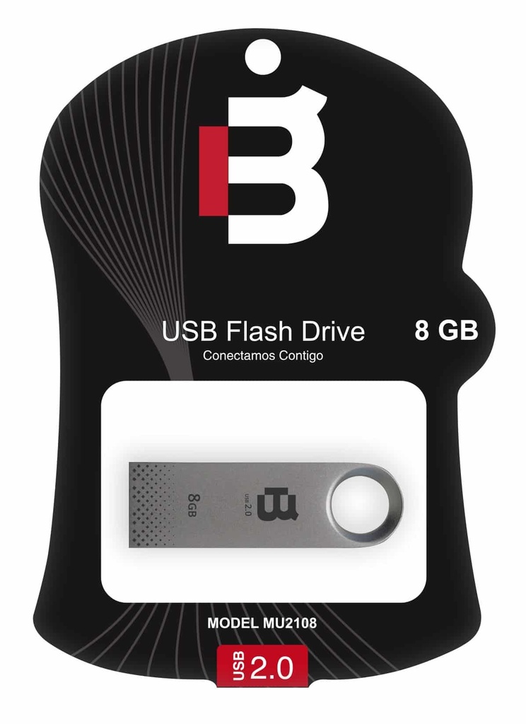 Memoria USB Blackpcs Mu2108s-8 – Plata, 8 Gb, USB 2.0