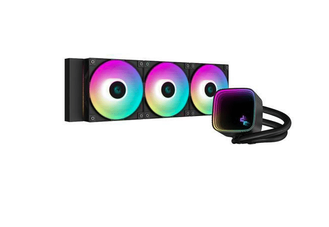 Enfriamiento           Líquido Para Cpu Deepcool Ls720 Bk 360mm Con 3 Ventiladores Negros