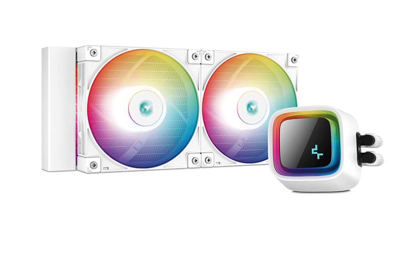 Enfriador Líquido Deepcool Ls520 De 240 Mm Con Bomba Doble Y Diseño Aio Argb Infinity Mirror