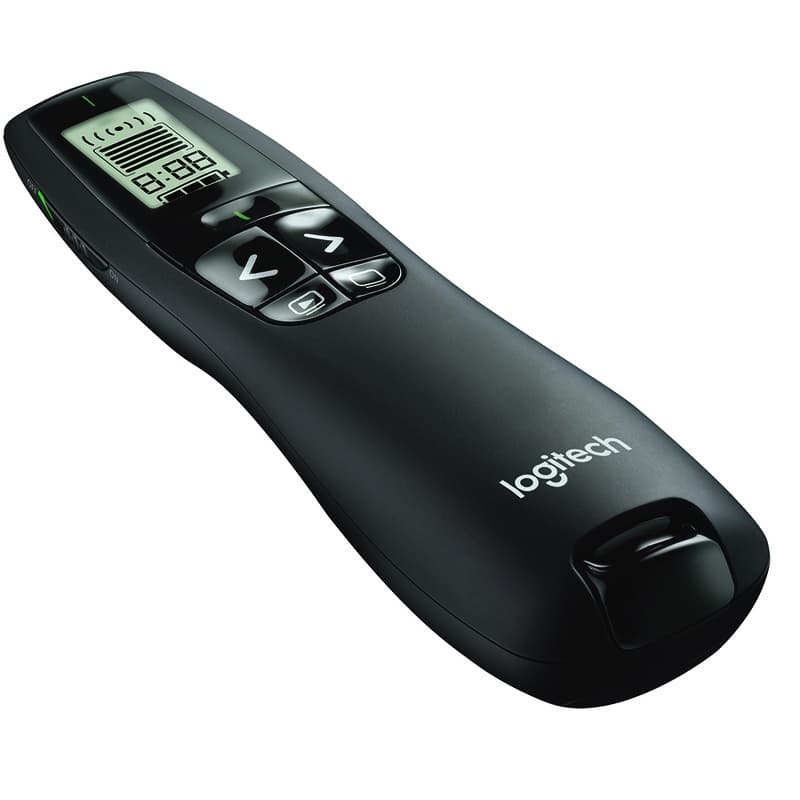 Presentador                                                                                                                                                                               Laser Logitech R800 Pantalla Lcd Usb 30 Mts (910-001350)