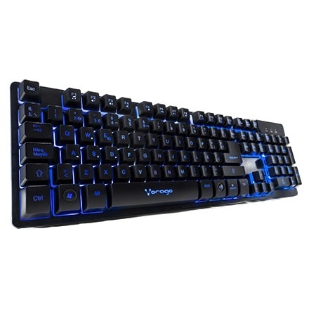 Teclado                                                                                                                                                              Gamer Vorago Start The Game Kb-502 - Usb, Teclas Iluminadas, Anti Ghosting