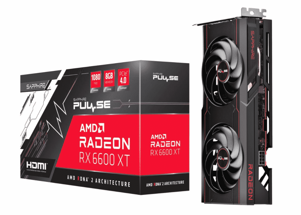 Tarjeta    De Video Sapphire Pulse Radeon Rx 6600 XT 8gb GDDR6 PCI Express 4.0 Atx Video Card 11309-03-20g