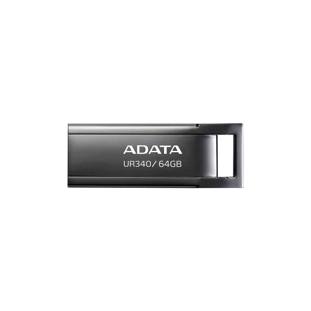 Memoria                                                                                                                                                                                                                      Flash Adata Ur340 64gb Usb 3.2 Negro (aroy-ur340-64gbk)