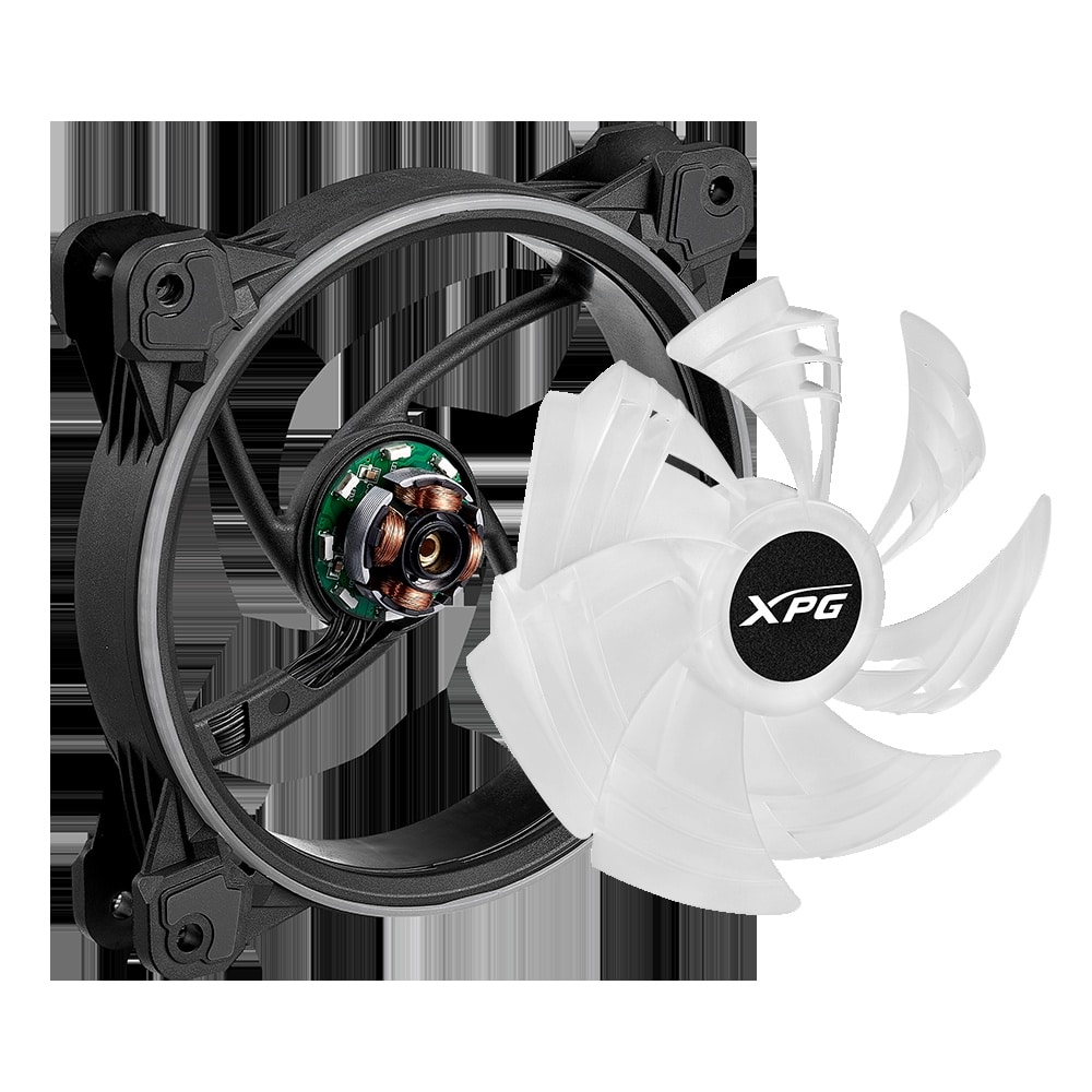 Ventilador                                                                                                                                                                                           Xpg Hurricane 120mm Argb Pwm (hurricane120argbpwm-bkcww)