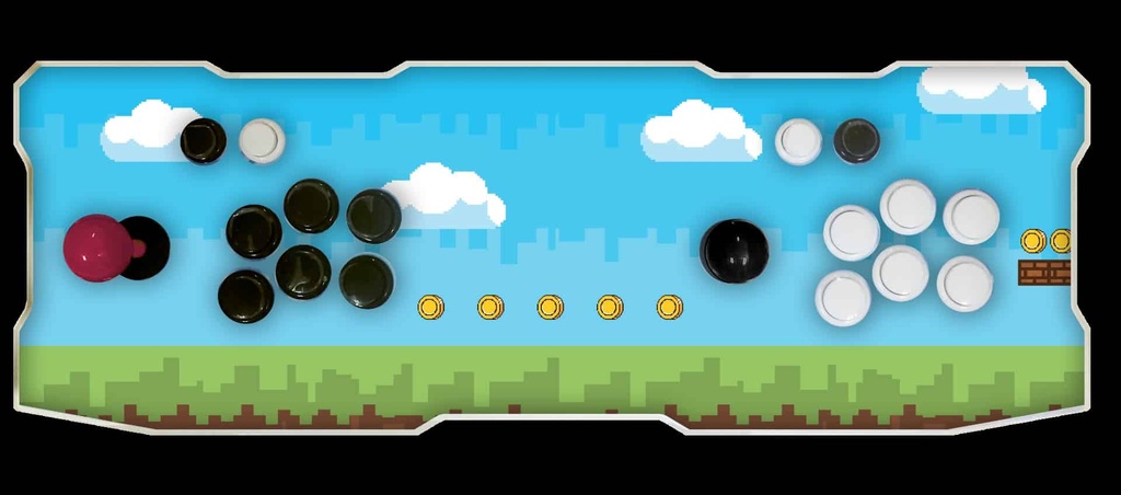 CONSOLA ARCADE NECNON 2 JUGADORES 8800 JUEGOS RETROILUMI NBCA88OW16