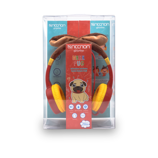 Audifonos                                                                                                                                                                                                                                                                                                                                                                                                                                                                                       Necnon Alambricos Kids 3.5 Mml Rojo Nbakpg0295
