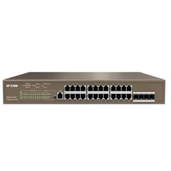Switch Tenda Ipcom 24p 10/100/1000 Poe Af/at 370w L3 /g5328p-24-410w