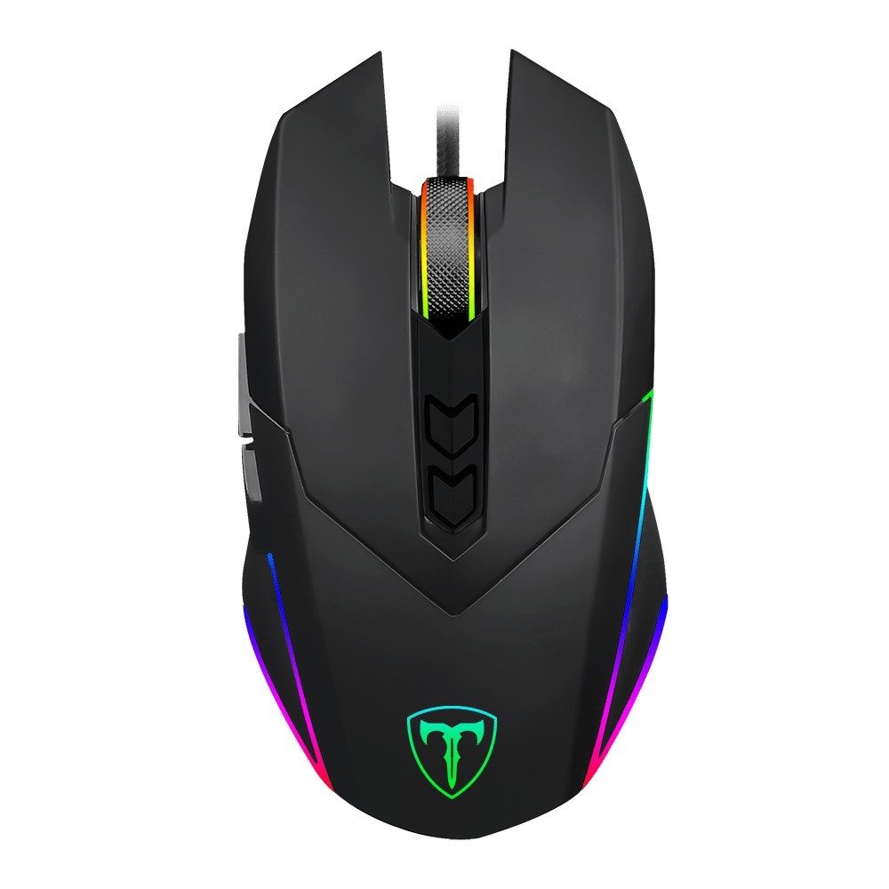 Mouse    Gamer Lieutenant Negro: Dpi 200-8000 + 7 Botones Programables + Luz RGB Chroma
