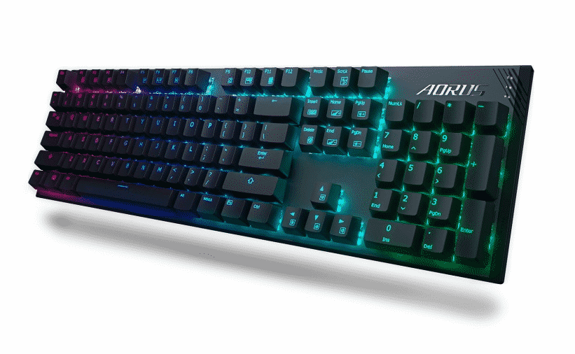 Teclado Gaming Mecanico AORUS K1 RGB Cherry MX Red Alámbrico Negro