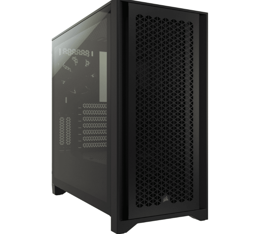 Gabinete Corsair Icue 4000d RGB Airflow Con Ventana, Negro Y 3 Ventiladores RGB