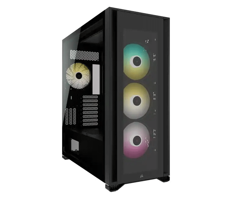 Gabinete  Corsair Icue 7000x RGB Con Ventana Y Iluminación RGB Personalizable Negro