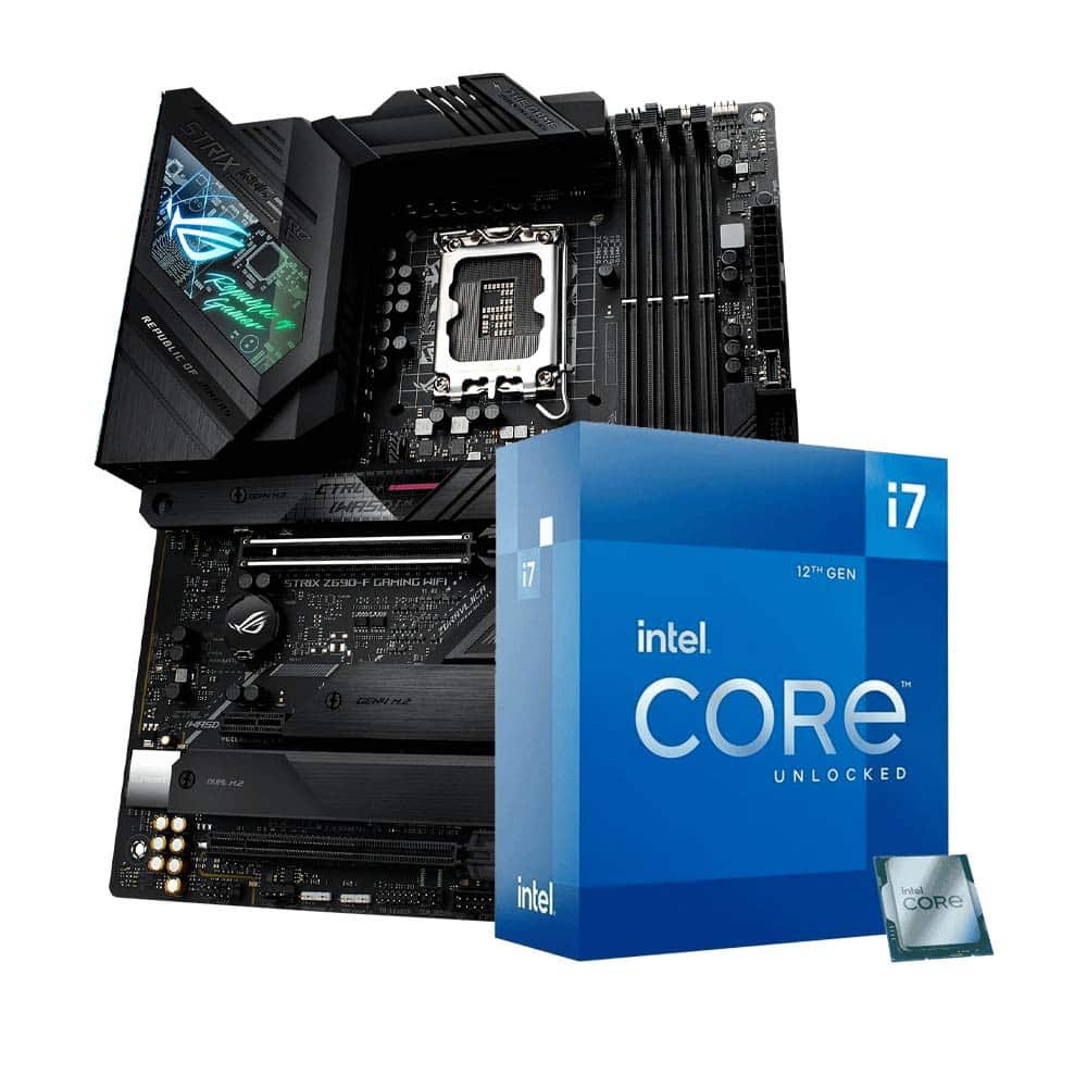 Procesador Intel Core i7-12700K 3.60GHz 8-Core + Asus ROG Strix Z690-F Gaming Wifi Bundle