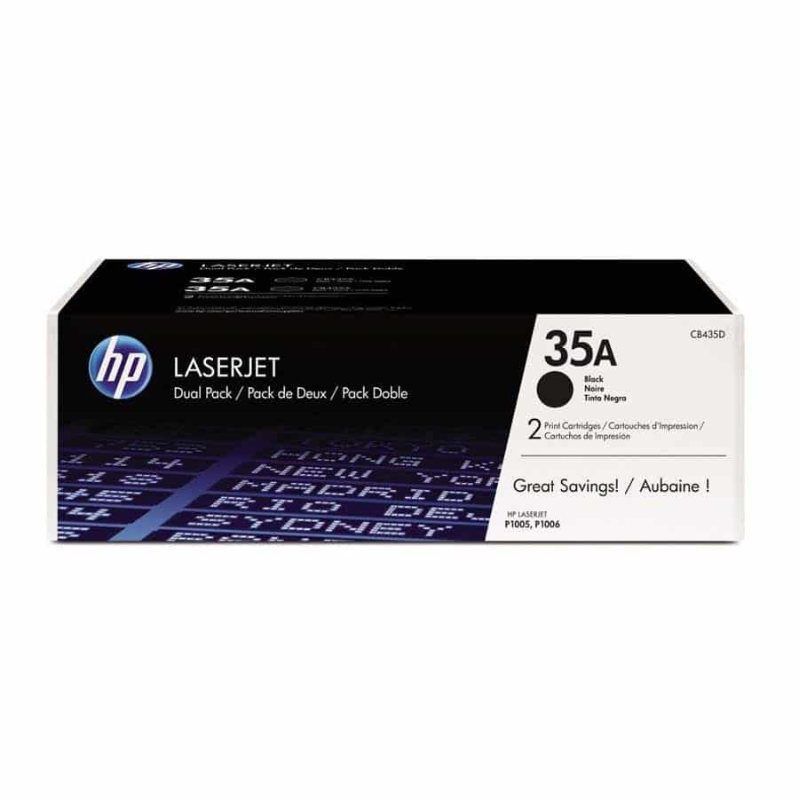 Toner Hp 35a Negro Dual Pack Laserjet Para P1005/p1006 (cb435ad)