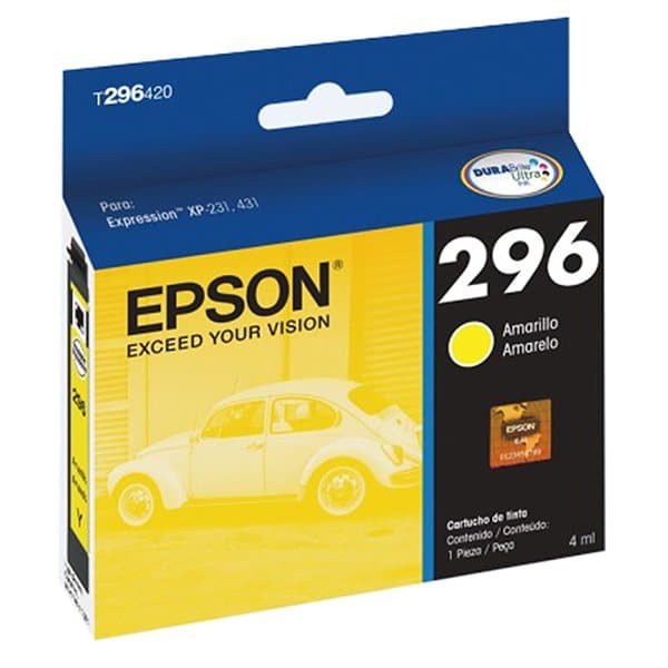 Cartucho                                                                                                                                                                                                                                                                                                                                                                                                                                                                                                                                                                                                                                                                                                                                                                                                                              Epson T296 Amarillo Xp-431/xp-231 4ml (t296420-al)