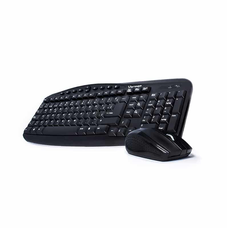 Kit  Teclado Y Mouse Vorago Km-303 Inalambrico Multimedia Negro