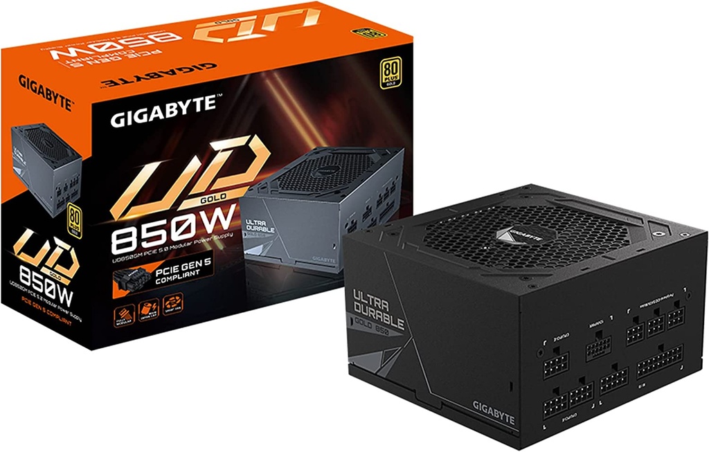 Fuente    De Poder Gigabyte (gp-ud850gm Pg5) 850w, Modular, Ultra Durable 80 Plus Gold