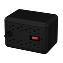 Regulador De Voltaje Qian Baoshan En1000 1000 Va 8 Contactos 2 Usb