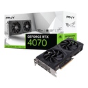 Tarjeta   De Video Pny Nvidia Geforce RTX 4070 12gb Verto Dual Fan Dlss 3, 12gb Gddr6x Vcg407012dfxpb1