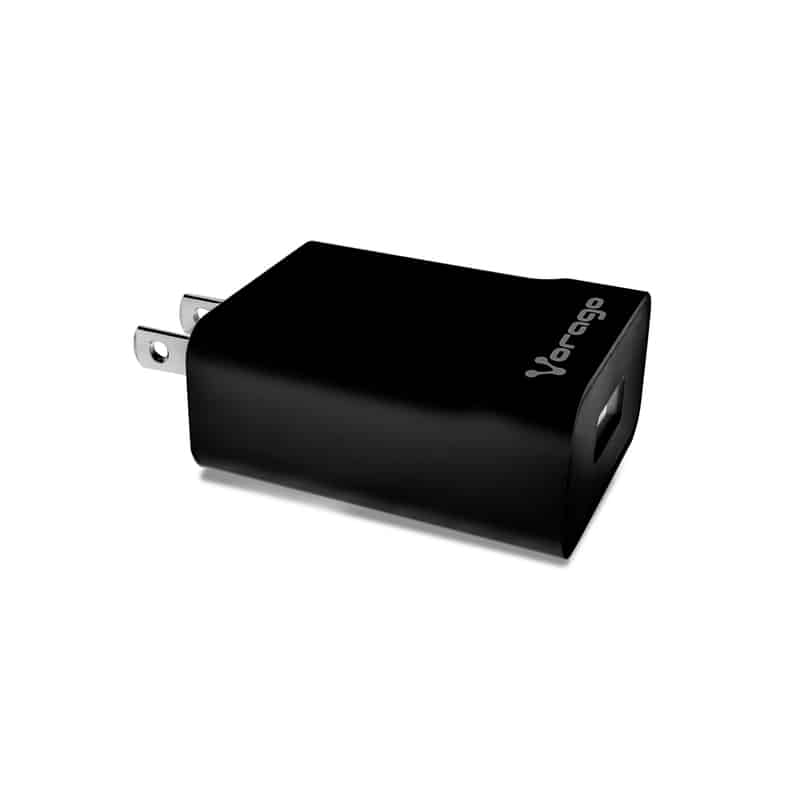 Cargador  Para Pared Vorago Fast Charge 3.0a 1 Usb Negro Au-302-bk