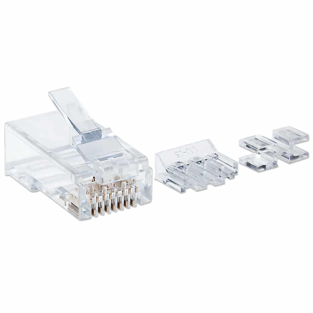 Plug  Intellinet Rj45 Cat6a Multifilar Utp 80 Piezas 15micras 790673