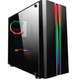 GABINETE PARA GAMING EAGLE WARRIOR TLALOC RGB CRISTAL TEMPLADO (tREMATE)
