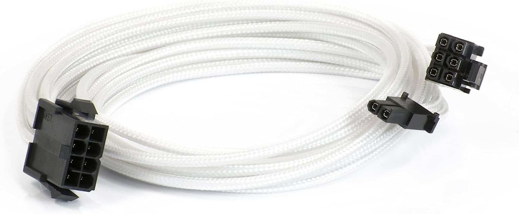 Phanteks   Cb8p Cable Extensión Placa Base 4+4 Pines Blanco Remate