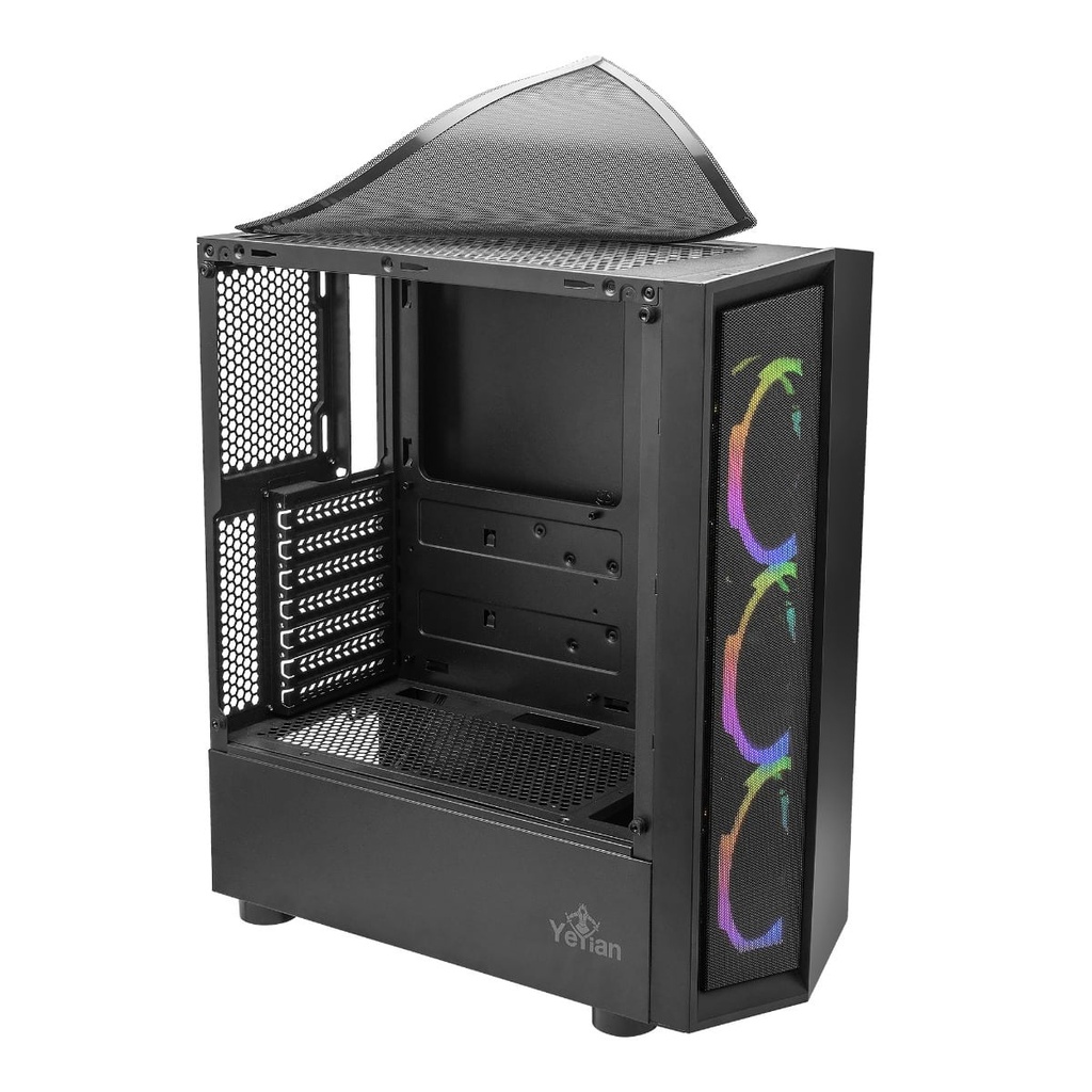 (OPEN BOX)GABINETE YEYIAN GAMER YCH-ATAB-01BK VENTLE ATX 3 VENT ARGB