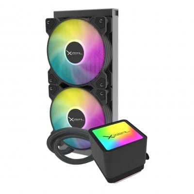 (REPARADO)ENFRIAMIENTO LIQUIDO XZEAL ARGB 2 VENT 12CM 500-2000 RPM