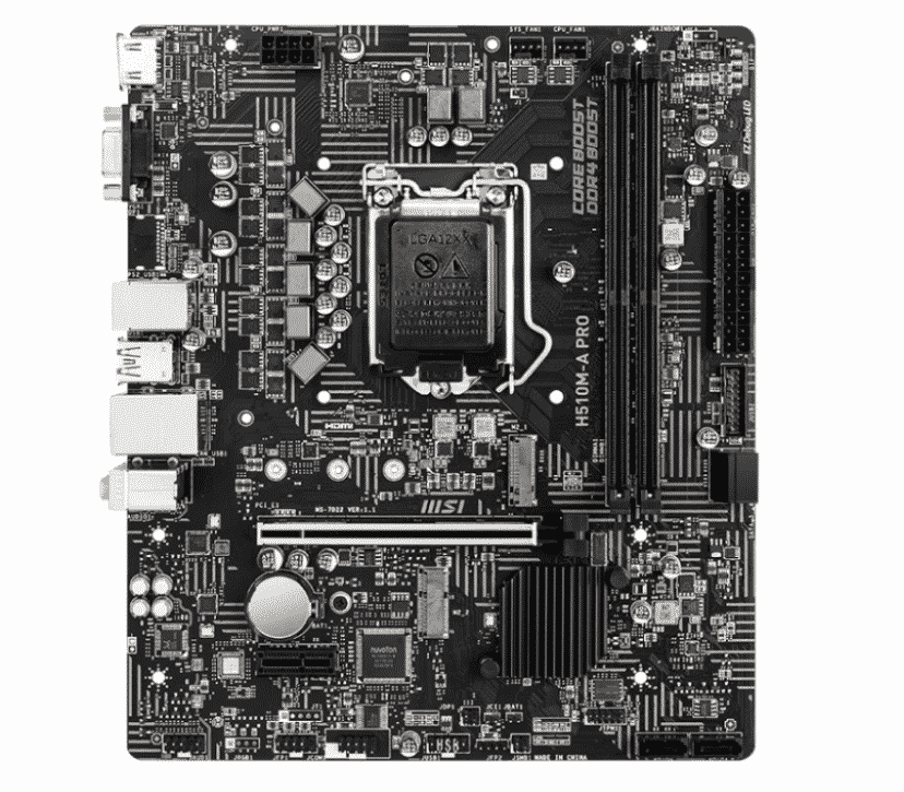 Tarjeta   Madre MSI H510m-a Pro Soc 1200 M-atx , 2x Ddr4,11th Gen