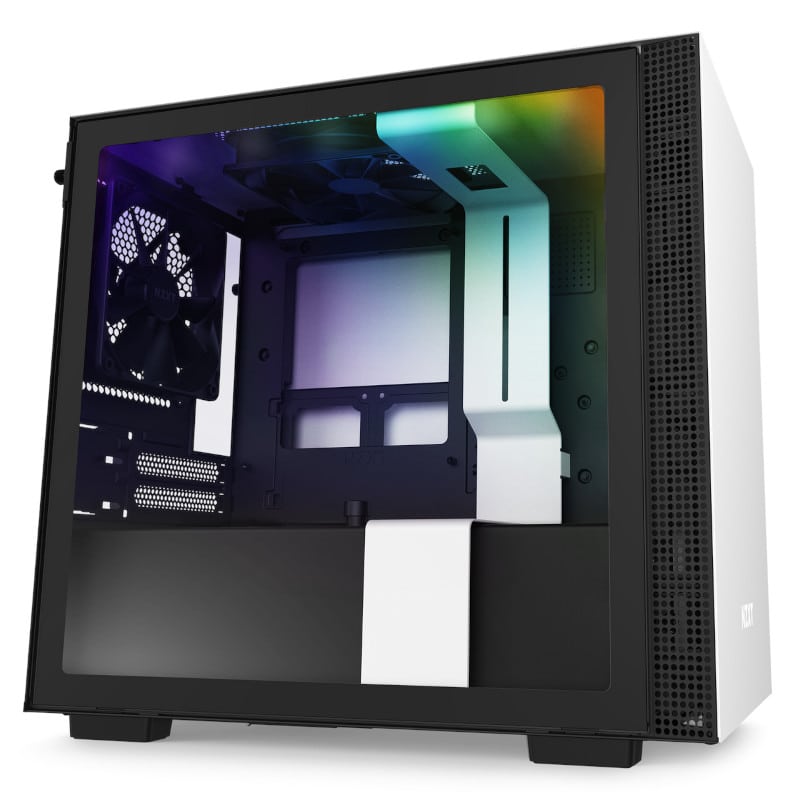 Gabinete                                                                                                                                                                                                                                               Nzxt H210i Mini-itx Tg 2vent Rgb Wh/bk S/fte Ca-h210i-w1 (ed)