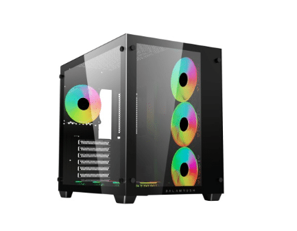 Gabinete                                   Balam Rush Gamer Micro Torre Atx Tank Pro Gm930 Legend Series Br-935944 Negro