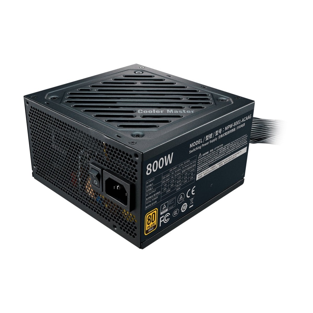 Fuente De Poder Cooler Master 800w Gold Mpw-8001-acaag-u2 Modular