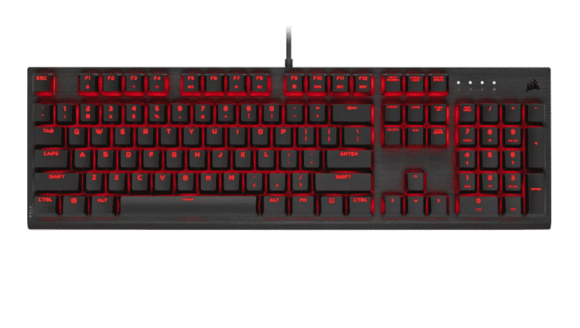 Teclado Mecánico para Gaming Corsair K60 PRO Red Switch Cherry Viola Negro Español Layout
