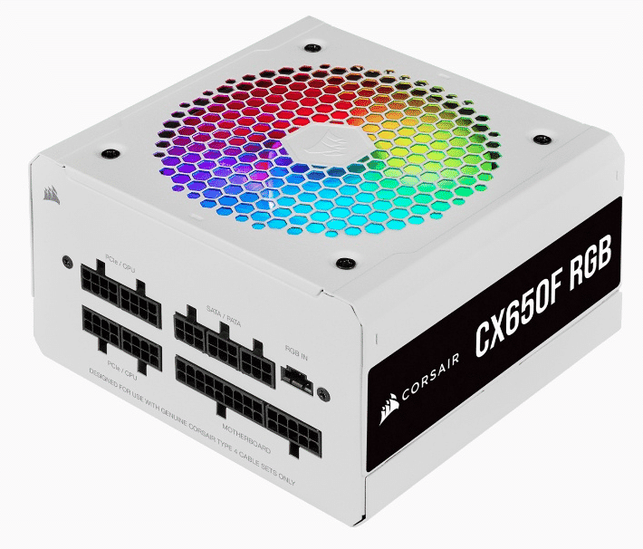 Fuente de Poder Corsair CX650F RGB 80 PLUS Bronze 650W CP-9020226-NA