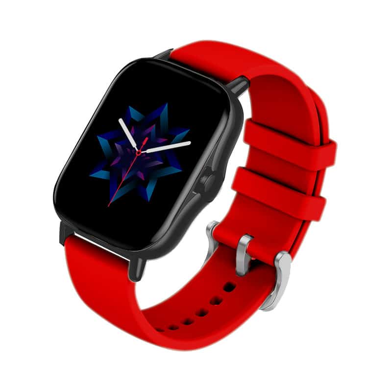 Smartwatch                                                                                                                                                                                                                                                                                                                                                                                                                                                               1.69 Touch Ip67 Bt Android/ios Notificaciones Localizador Bocina/mic Calorias Podometro Oxigeno Presion Art F Cardiaca 72h Rojo -