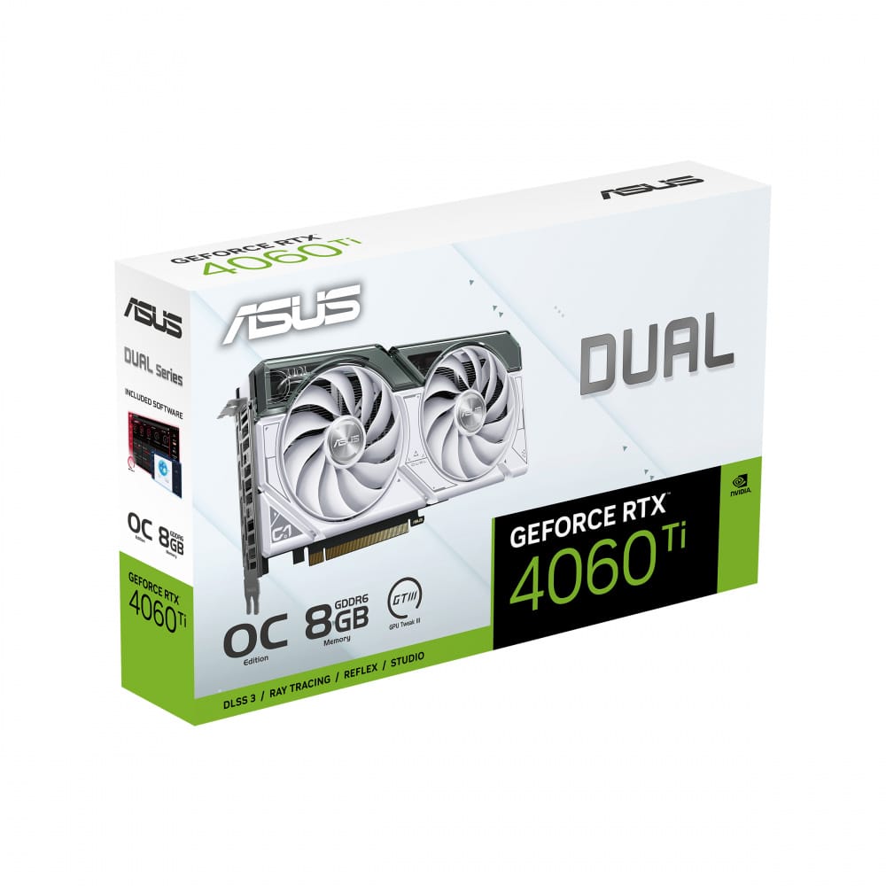 Tarjeta                                                                                                                                                                                                                                                             De Video Asus Dual-rtx4060ti-o8g-white Oc 8gb Gddr6/hdmi/dp