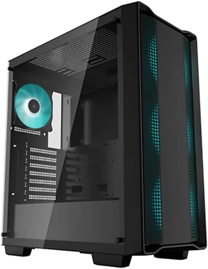 Gabinete                     Gamer Deepcool Cc560 + Fuente De Poder Pk600d De 600w (r-cc560-sibkgaa4-a-1), Color Negro, Formato Media Torre