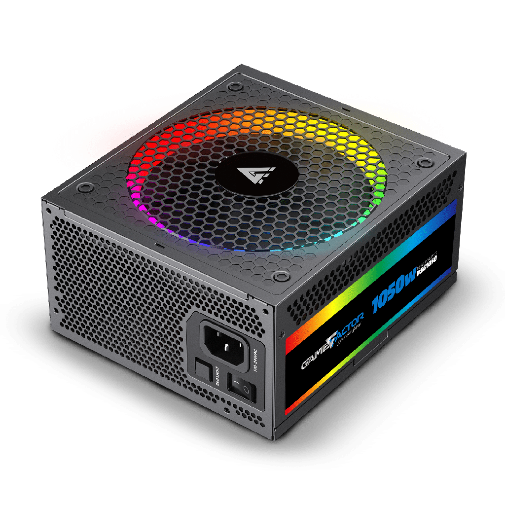 Fuente                     De Poder Game Factor Full Mod Rgb 1050w 80p Gold 12vhpw 600w Ps (psg1050) Pue