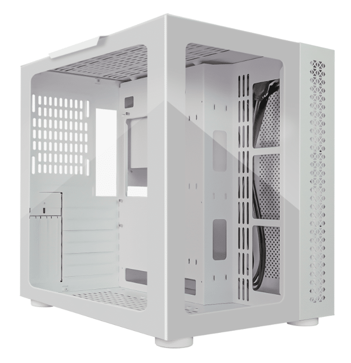 Gabinete                     Game Factor Csg700 Con Ventana Micro-atx/mini-itx/atx/e-atx USB 2.0/3.0 Blanco Csg700
