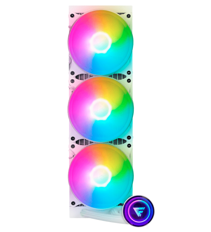 Enfriamiento LÍquido Game Factor 360mm, Rgb, 3x120mm, Blanco Lqg700-wh